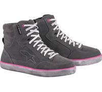Alpinestars J-6, chaussures imperméables femmes 8.5 US Gris Clair/Fuchsia Gris Clair/Fuchsia
