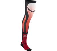 Alpinestars Chaussettes Cross Knee Brace Rouge/Blanc S-M