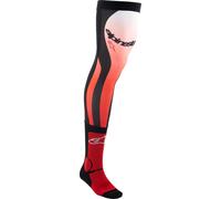 Alpinestars Chaussettes Cross Knee Brace Rouge/Blanc S-M