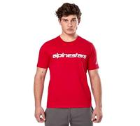 Alpinestars Linear Wordmark 2.0 Csf Short Sleeve T-shirt Rouge M Homme