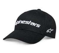 Alpinestars Linear Wordmark 2.0 Hat Casquette de Baseball, Noir/Blanc, Taille Unique Homme