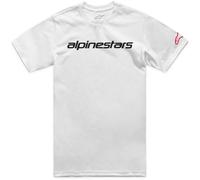 Alpinestars T-shirt Linear Wordmark 2.0 CSF L Blanc/Noir/Rouge