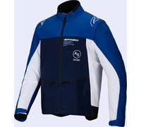 Alpinestars Lite-Dura Softshell Blouson de motocross, bleu/blanc, Taille M
