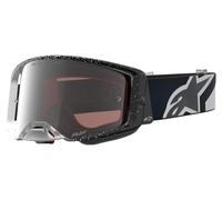 alpinestars Lunettes de motocross Supertech Hiten Blanc Noir Argent reflet unisex