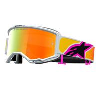 Alpinestars Masque Vision 5 Drag – Orange/Rouge – Miroir rouge – Taille One Size