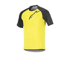 Alpinestars Maillot à Manches Courtes pour Homme avec Gomme TrailStar Moyen Acid Yellow Black
