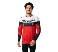 Alpinestars Maillot cross manches longues Pro-Dura Noir/Rouge/Blanc M Homme