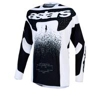 Alpinestars Maillot motocross Techstar Swan manches longues Homme Blanc/Noir Taille M