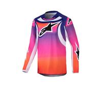 Alpinestars Maillot de course Wurx pour jeunes (multicolore/blanc, taille M)
