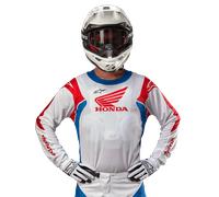 Alpinestars Maillot Honda Racer Iconic White Bright Blue Bright Red, Taille: XXL
