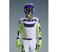 Alpinestars Maillot Racer Air Riway 2026 Light Gray Yellow Fluo Blue, Taille: XXL