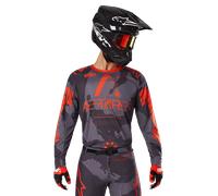 Alpinestars Maillot Racer Hollow 2025 Gray Camo Orange Fluo, Taille: XL