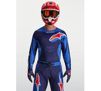 Alpinestars Maillot Racer Hunt 2027 Strong Blue Deep Blue Fire Red