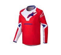 Alpinestars Maillot Racer Veil Junior 2025 Bright Red White, Taille: XL