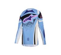 Alpinestars Maillot Stella Techstar Nomur 2026 Light Blue Off White Black