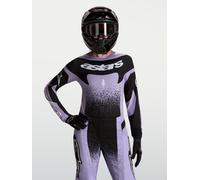 Alpinestars Stella Techstar Swan Maillot féminin de motocross, violet/noir, Taille XS