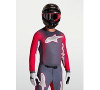 Alpinestars Maillot Supertech Hiten AFD 2027 Graystone Red Fluo Light Lilac