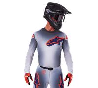 Alpinestars Maillot Supertech Lipan 2025 Gray Orange Fluo