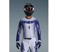 Alpinestars Maillot Supertech Scenz 2026 Light Gray Dark Blue, Taille: XXL