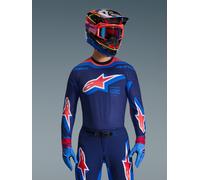 Alpinestars Maillot Supertech Vista 2026 Dark Navy Hot Coral Cobalt