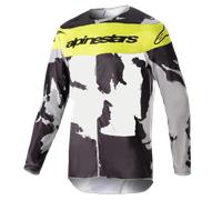 Alpinestars Maillot Tactical Racer 2023 Cast Gray Camo Yellow Fluo