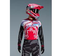 Alpinestars Maillot Techstar Beast Coast Édition Limitée Pirate Black Hot Orange, Taille: XL
