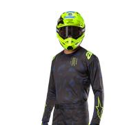 Alpinestars Maillot Techstar Rantera 2024 Black Navy Yellow Fluo, Taille: XL