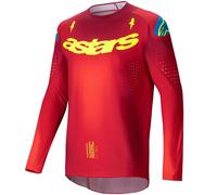 ALPINESTARS Maillots Supertech Marker Bright Red / Yellow Fluo 2025 M