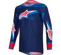 ALPINESTARS Maillots Supertech Vista Dark Navy / Hot Coral / Cobalt 2026 L