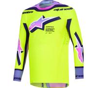 ALPINESTARS Maillots Supertech Vista Yellow / Purple / Black 2026 L
