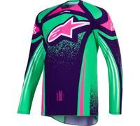 ALPINESTARS Maillots Techstar Nomur Deep Purple / Green / Pink Fluo 2026 XL