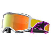 Alpinestars Masque Vision 5 Drag – Orange/Rouge – Miroir rouge – Taille One Size