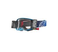 Masque Cross Alpinestars Supertech Firma Roll Off Bleu/Argent Bleu,Argent