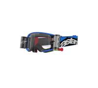 Alpinestars Masque Supertech Stream Blue Clear Roll Off, Taille: One Size