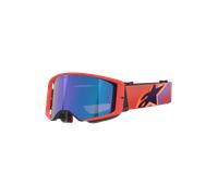 Alpinestars Masque Supertech Vision Corp Hot Coral Purple Mirror Blue, Taille: One Size
