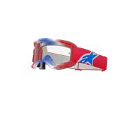 Alpinestars Masque Vision 5 Corp Red White Blue Clear, Taille: One Size