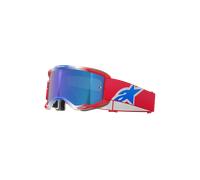 Alpinestars Masque Vision 5 Corp Red White Blue Mirror Blue, Taille: One Size