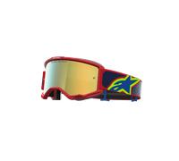 Alpinestars Masque Vision 5 Drag Fire Red Blue Mirror Gold, Taille: One Size