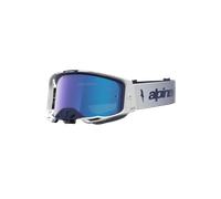 Alpinestars Masque Vision 8 Amber Miroir Navy White Mirror Blue, Taille: One Size