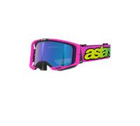 Alpinestars Masque Vision 8 Vista Pink Fl Yellow Fl Mirror Blue, Taille: One Size