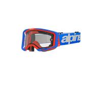 Alpinestars Masque Vision 8 Wordmark Lentille Double Paroi Dual Pane Blue Orange Clear, Taille: One Size