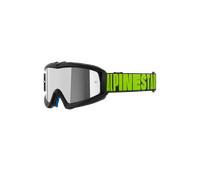 Alpinestars Masque Vision Hollow Junior Charcoal Fl Yllw Mirror Silver, Taille: One Size
