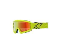 Alpinestars Vision Vesta Mirror Lunettes de motocross jeunesse, Jaune/noir néon, Taille unique