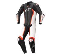 Alpinestars Missile V2, costume en cuir 1pcs. 50 Noir/Blanc/Rouge Néon Noir/Blanc/Rouge Néon