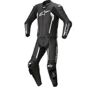 Alpinestars Missile V2 Costume deux pièces en cuir de moto, noir-blanc, taille 52 pour homme