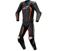 Combinaison en Cuir Alpinestars Missile V2 2 Pièces Noir/Rouge/Fluo56 Noir,Rouge,Fluo