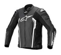 Alpinestars Missile V2 Veste en cuir Motorcyle, noir-blanc, taille 52