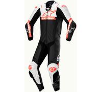 Alpinestars Missile V2 Ward, combinaison en cuir 1pcs. 48 Noir/Blanc/Rouge Néon Noir/Blanc/Rouge Néon