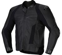 Alpinestars Missile V3, veste en cuir 56 Noir/Noir Noir/Noir
