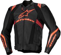 Alpinestars Missile V3 Ignition, veste en cuir 54 Noir/Rouge Néon/Rouge Foncé Noir/Rouge Néon/Rouge Foncé